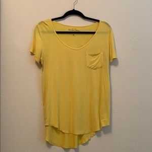 Yellow HOLLISTER short sleeve shirt